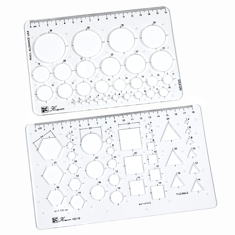 Transparent drawing size squar – Ruler Set Transparent recenzja i cena