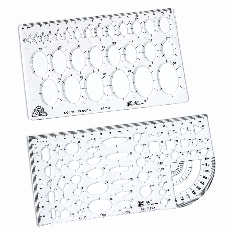 Transparent drawing size squar – Ruler Set Transparent recenzja i cena