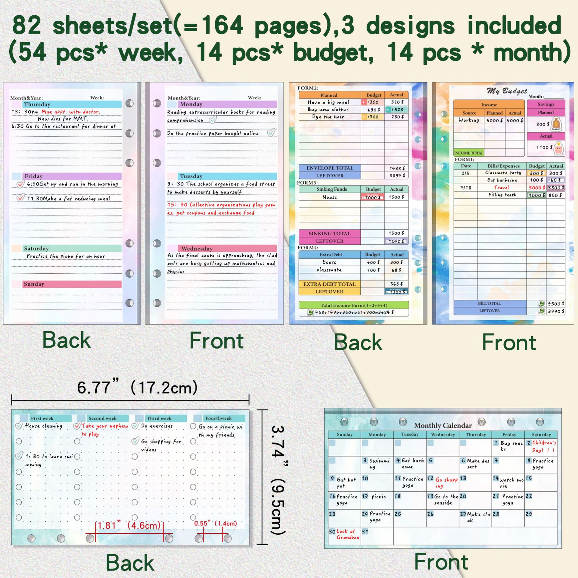 A6 Binder Budget Planner Noteb – Planner Weekly Budget recenzja i cena