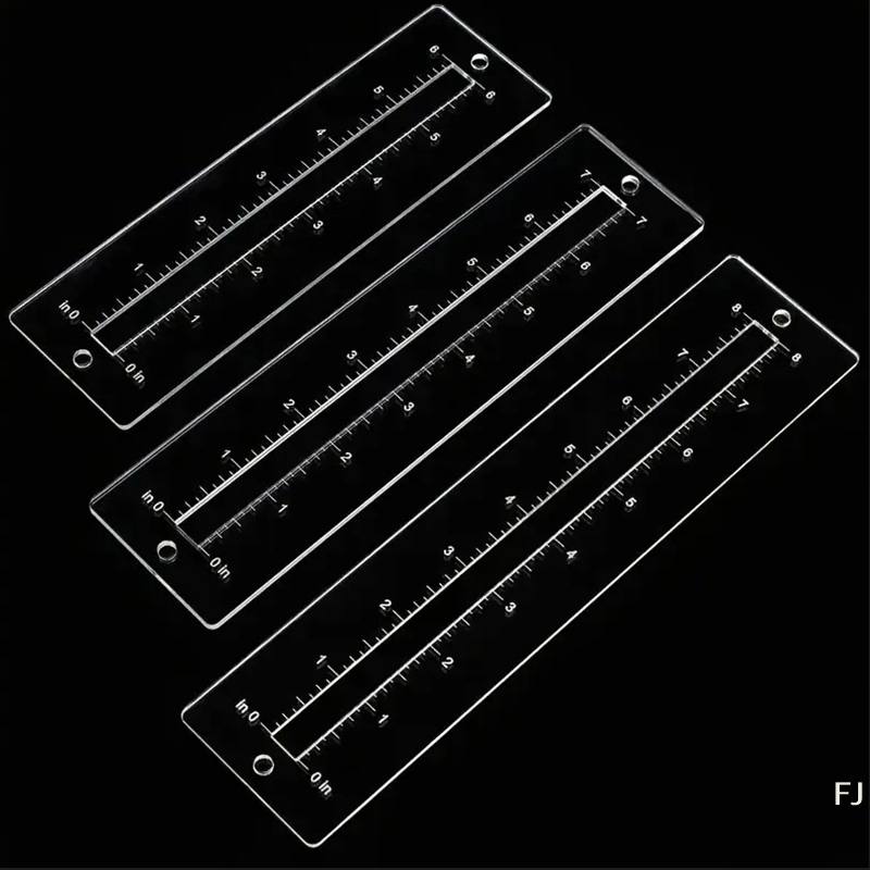 [YU]3pcs Acrylic Zipper Templa – Ruler Set Transparent recenzja i cena