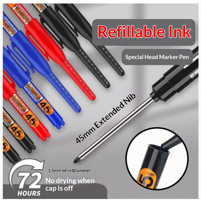 12/2Pcs 45mm Deep Hole Marker  – Whiteboard Marker Set recenzja i cena