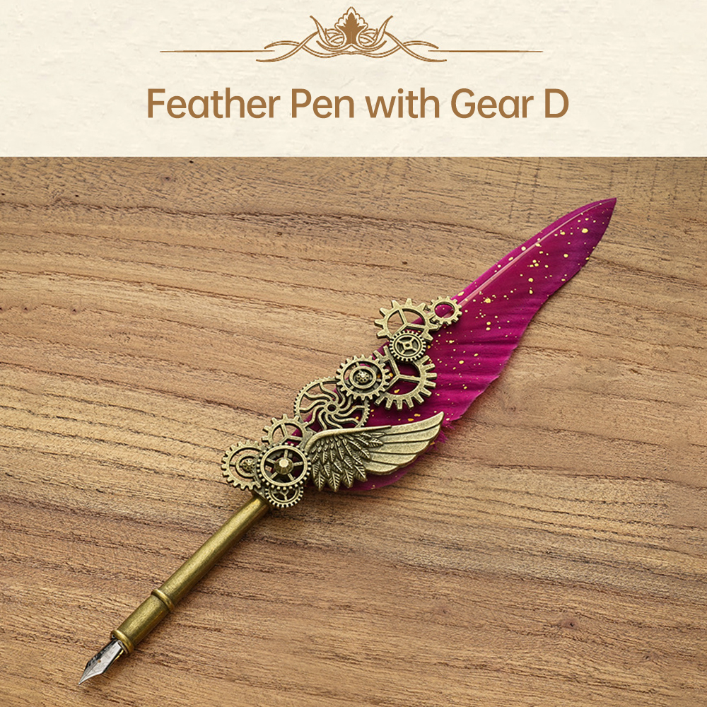 Vintage Feather Pen and Ink Se – Fountain Pen Ink recenzja i cena