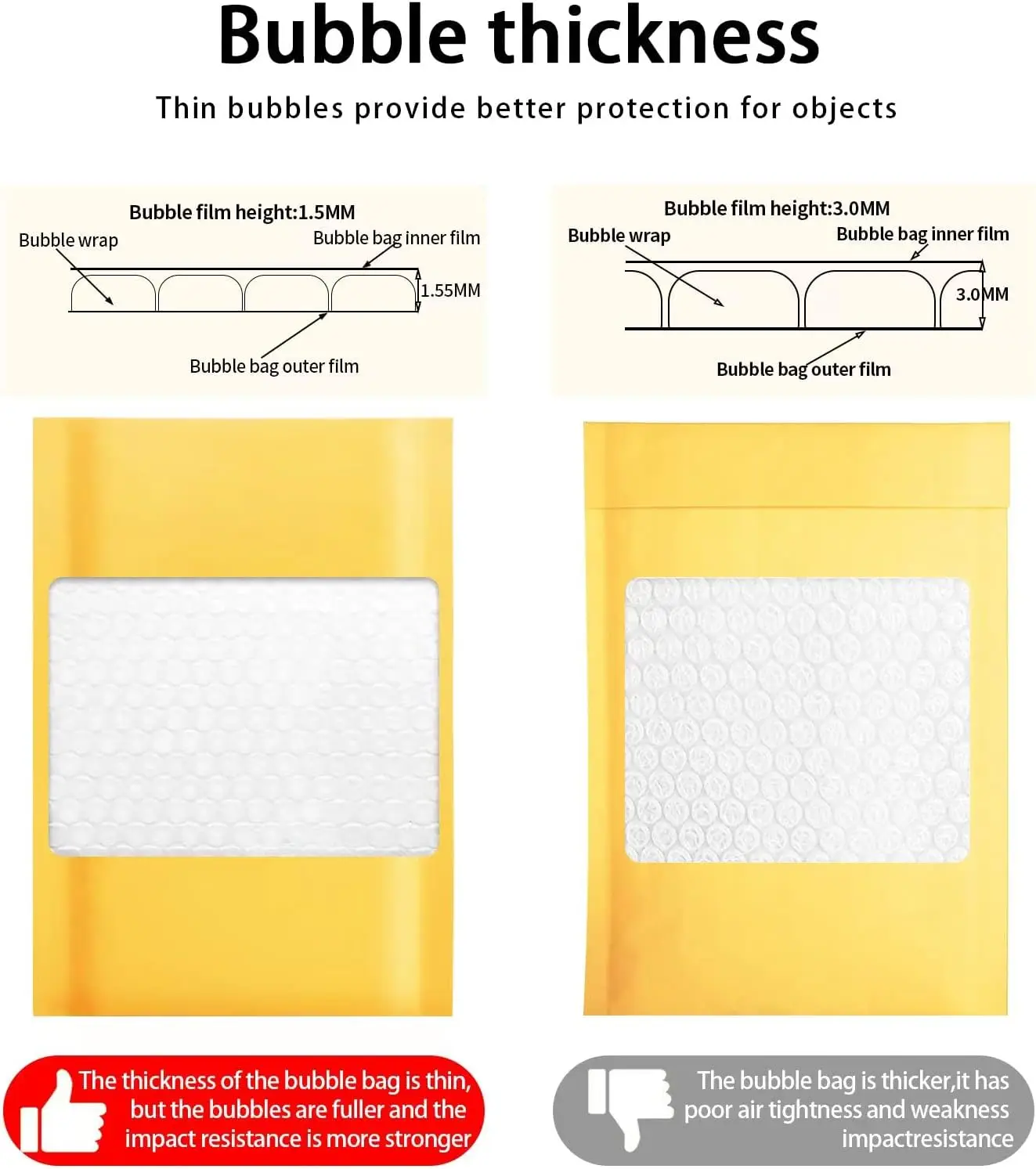 100pcs Bubble Envelope Sending – Letter Envelope Kraft recenzja i cena