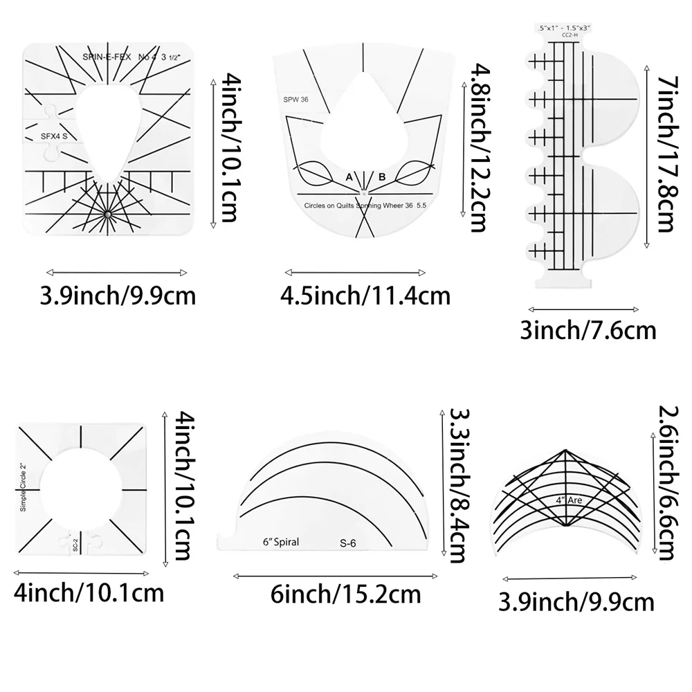 Patchwork Ruler Multifunction  – Ruler Set Transparent recenzja i cena