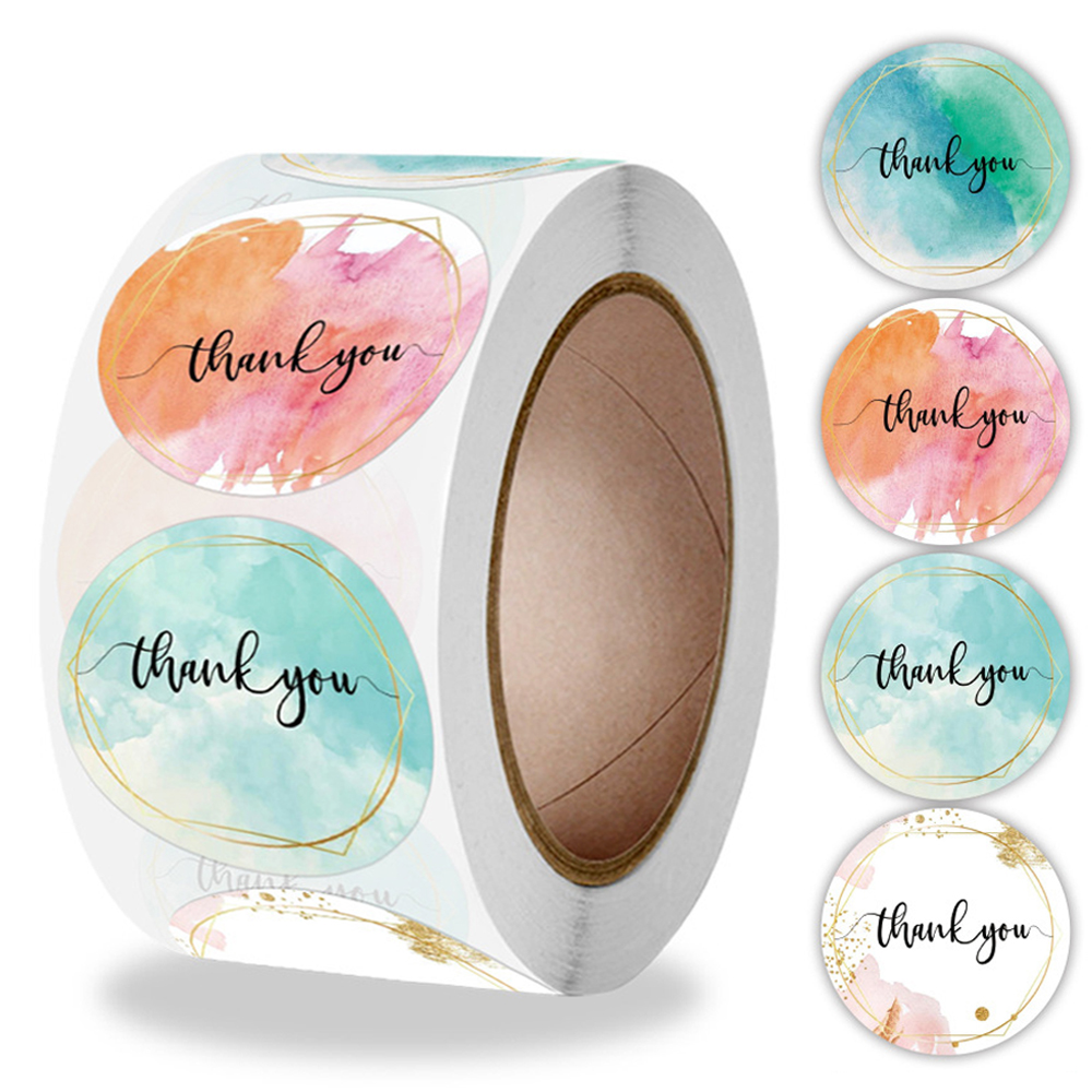 100-500 Pcs Thank You Stickers – Stationery Supplies Business recenzja i cena