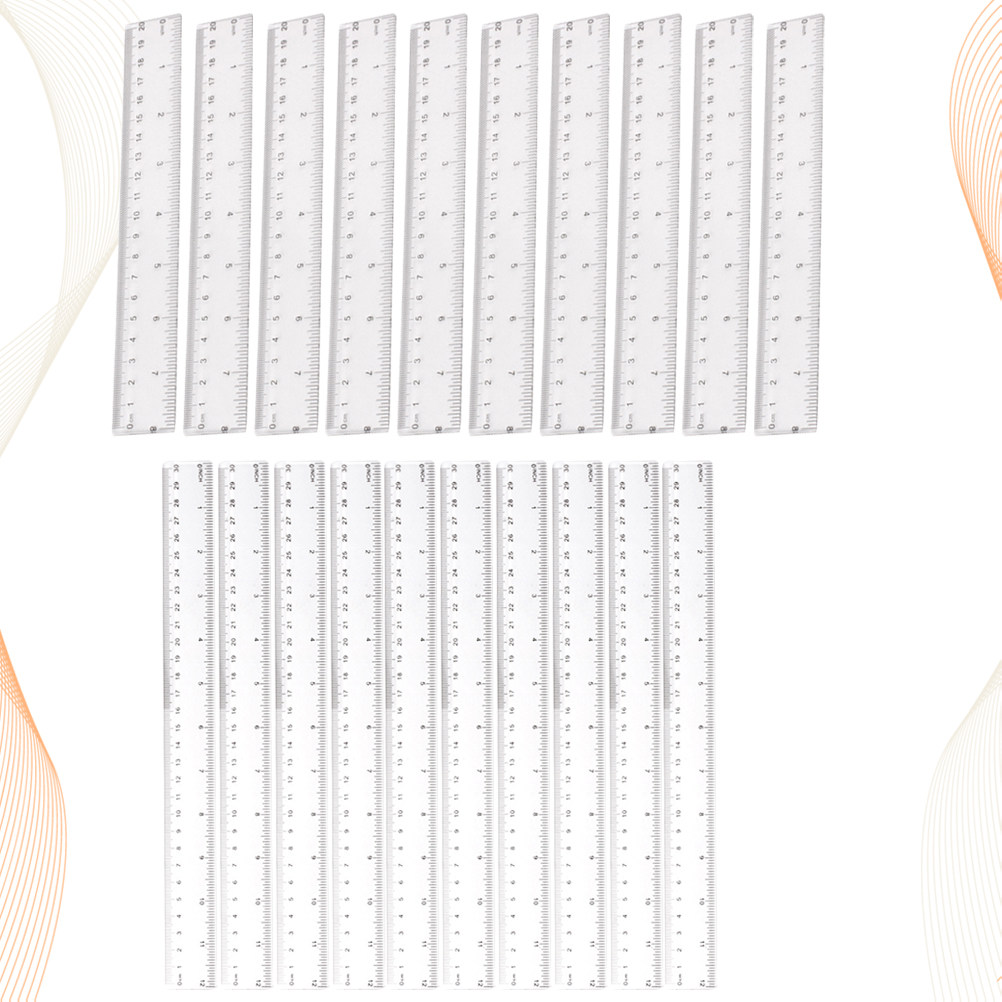 20Pcs Premium Plastic Ruler Se – Ruler Set Transparent recenzja i cena