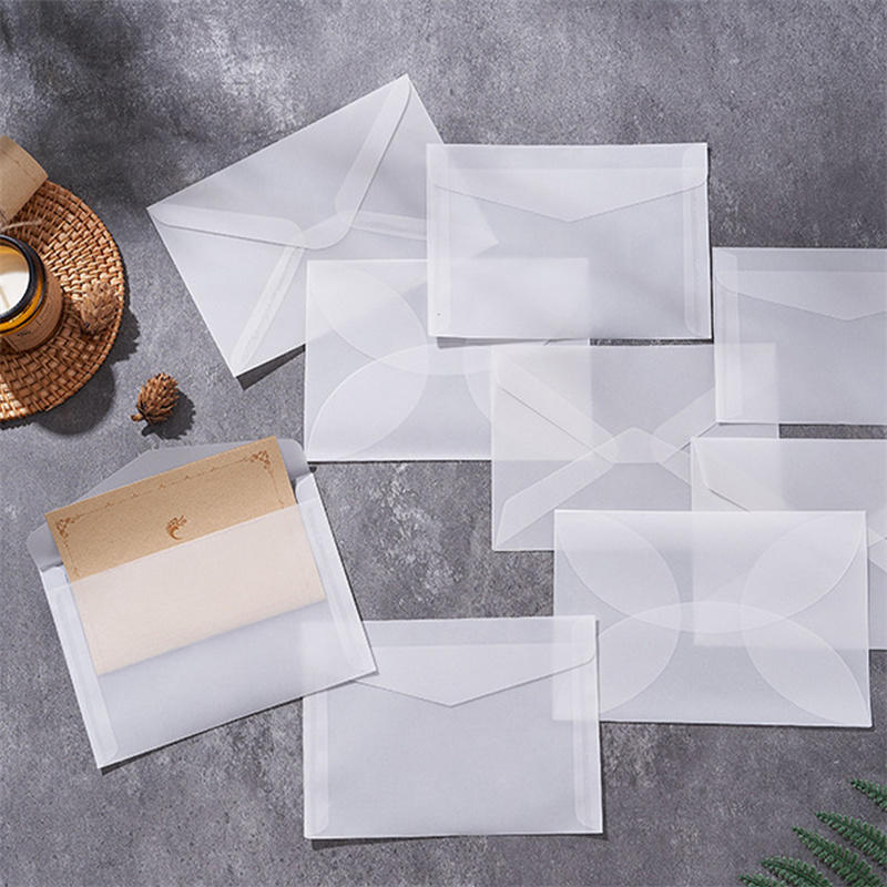 50pcs/lot Blank Translucent En – Letter Envelope Kraft recenzja i cena
