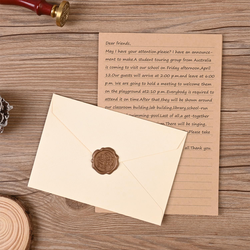 Stationery Set with Envelopes  – Letter Envelope Kraft recenzja i cena