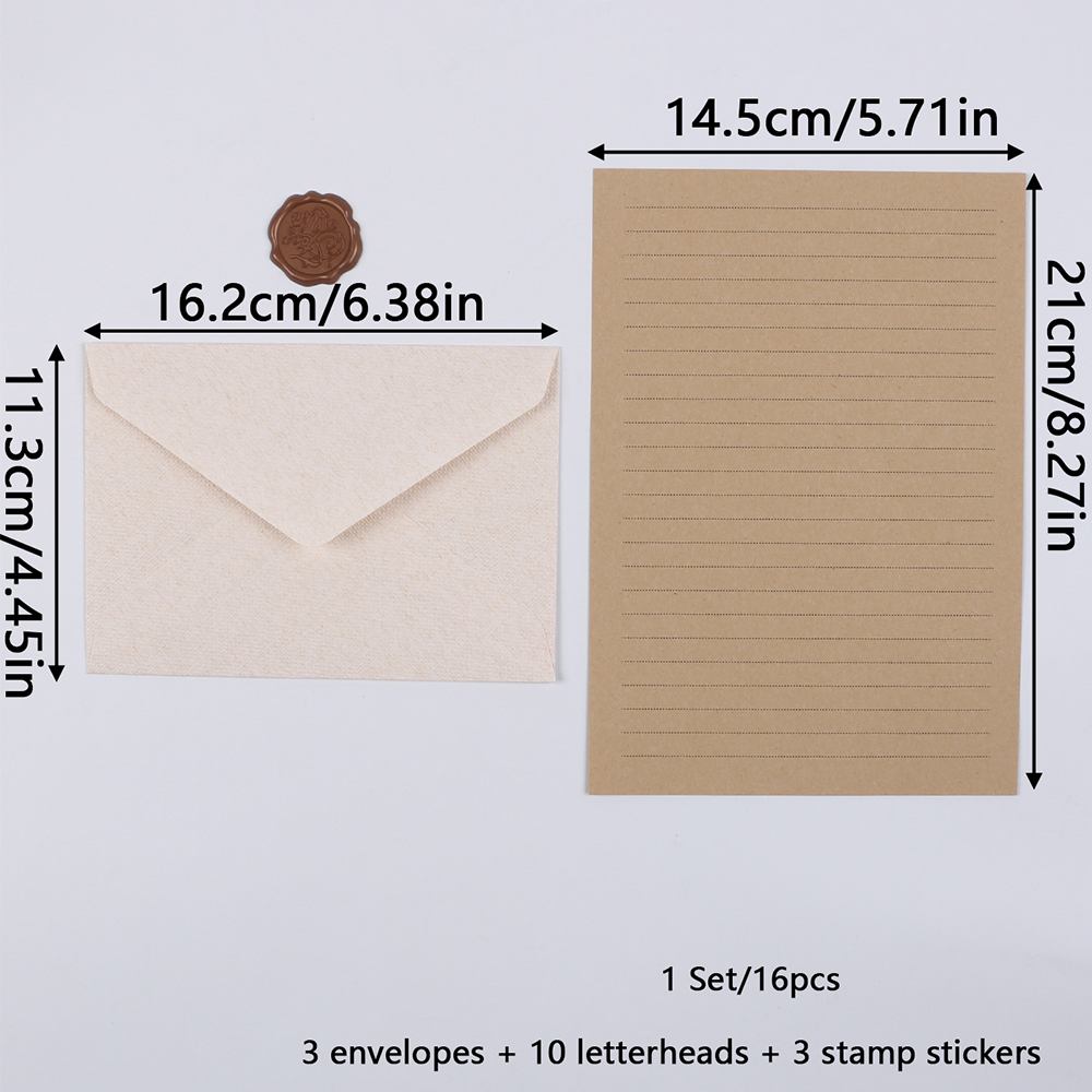 Stationery Set with Envelopes  – Letter Envelope Kraft recenzja i cena