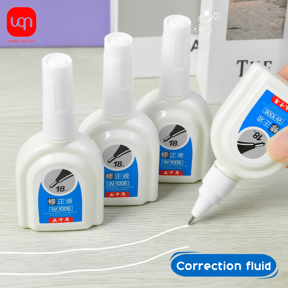 WQN-1/3/6PCS Simple White Corr – Correction Fluid White recenzja i cena
