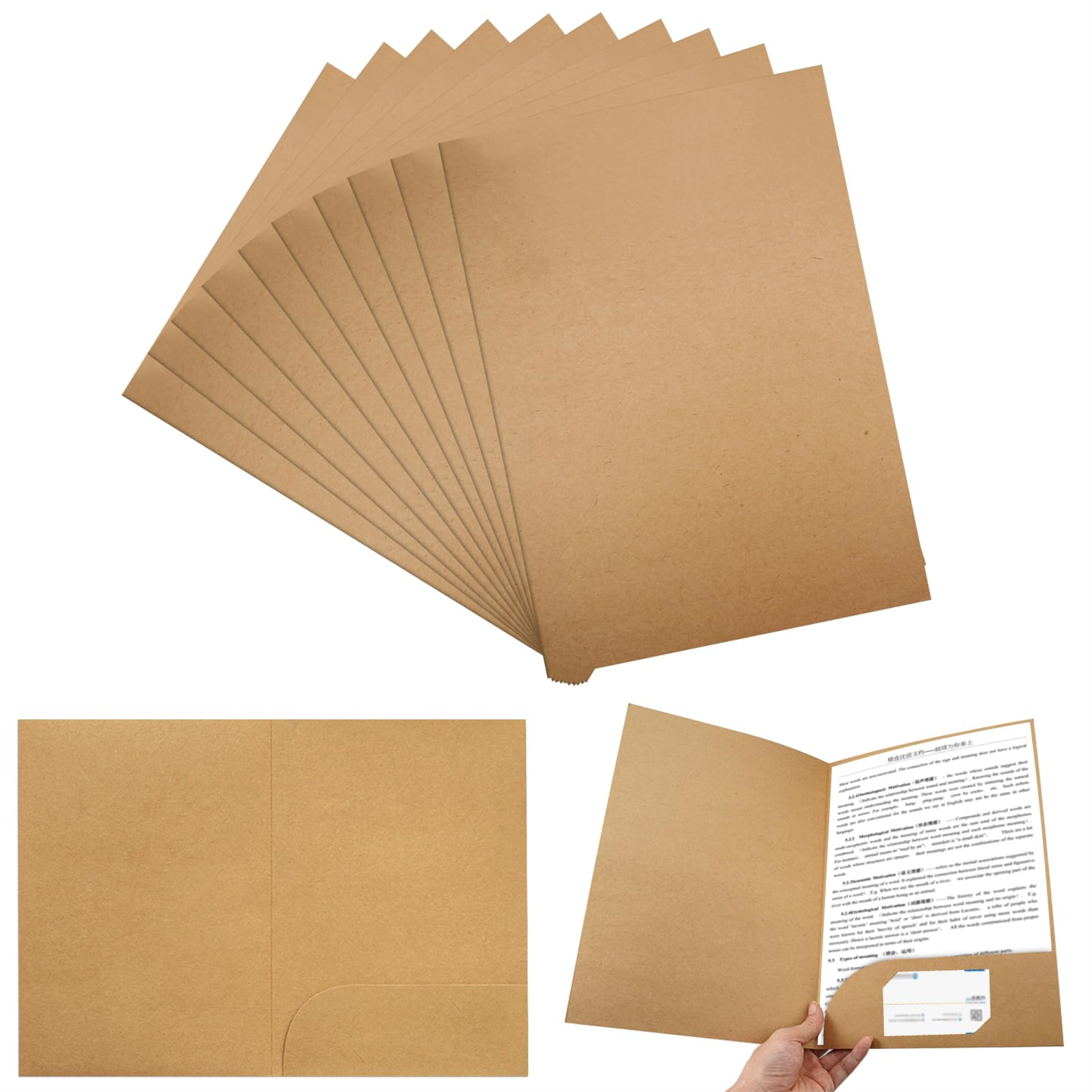 10pcs Kraft Paper Document Hol – Letter Envelope Kraft recenzja i cena