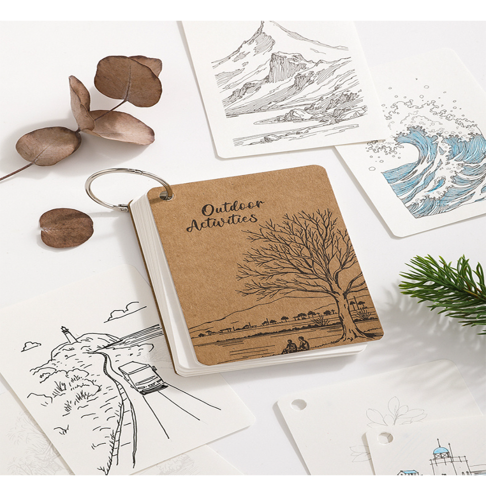Coloring Book Portable Loose L – Art Sketchbook Ring recenzja i cena