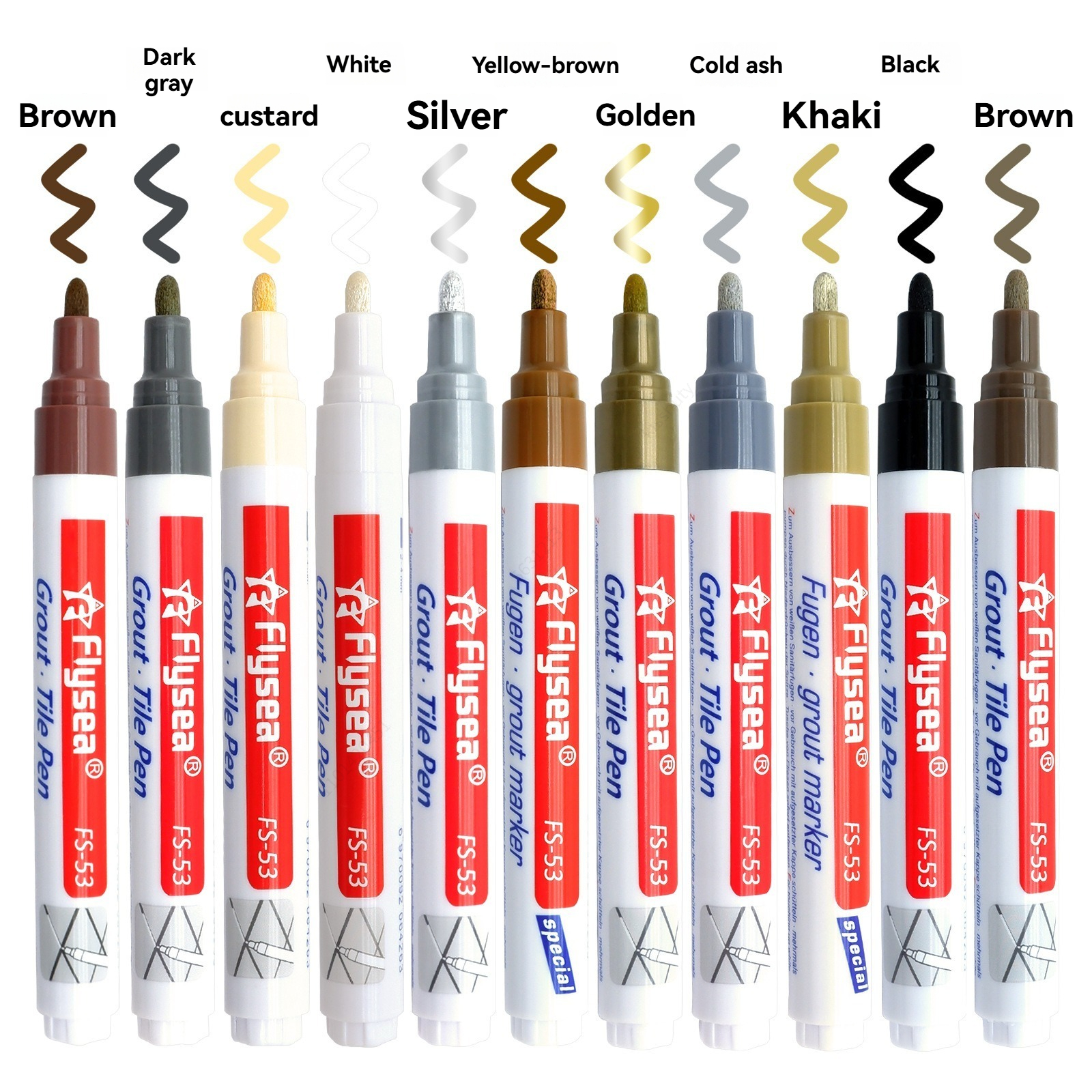 1/3/6Pcs White Waterproof Tile – Whiteboard Marker Set recenzja i cena